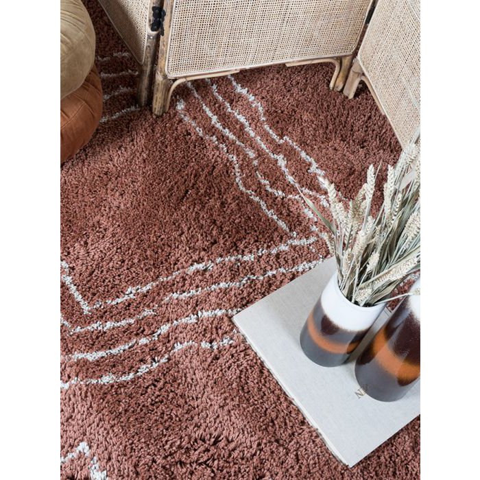 Vloerkleed Jim Terra 160 x 230 cm