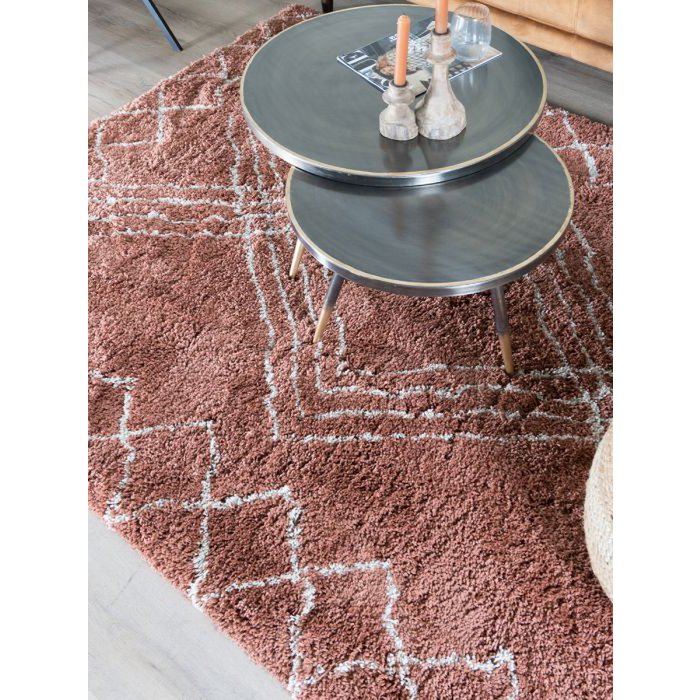 Vloerkleed Jim Terra 160 x 230 cm