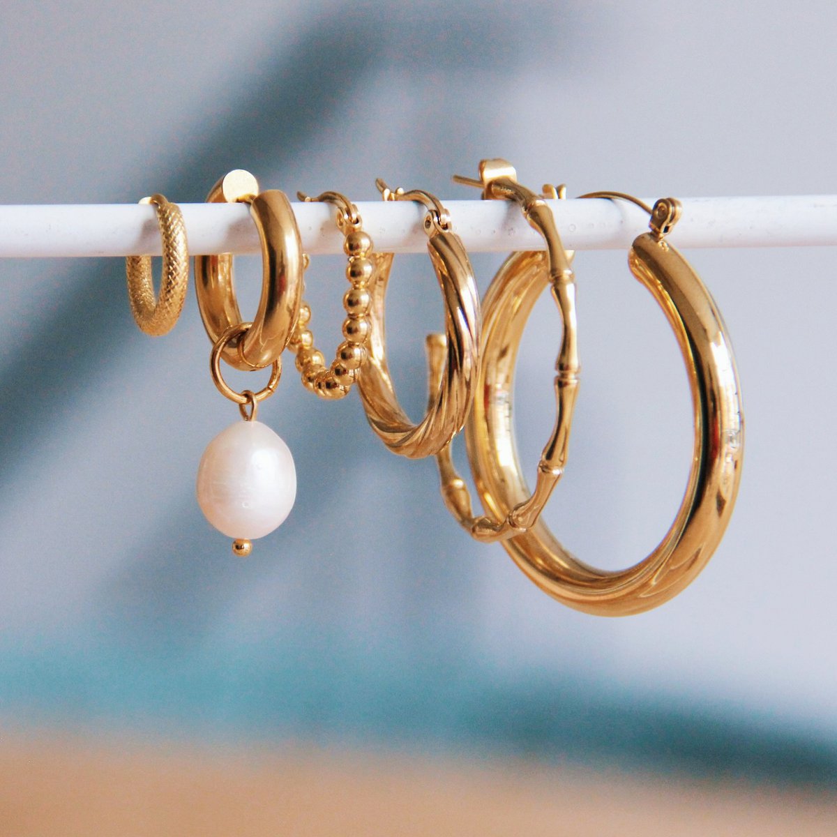 RVS ring maxi '40mm' – goud