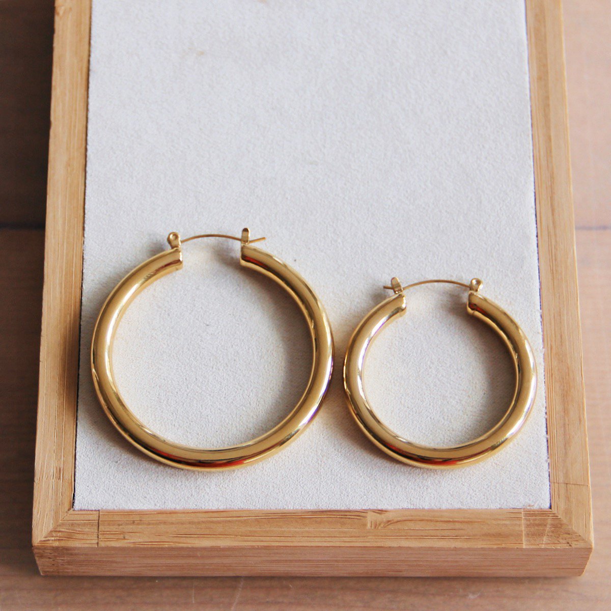 RVS ring maxi '40mm' – goud