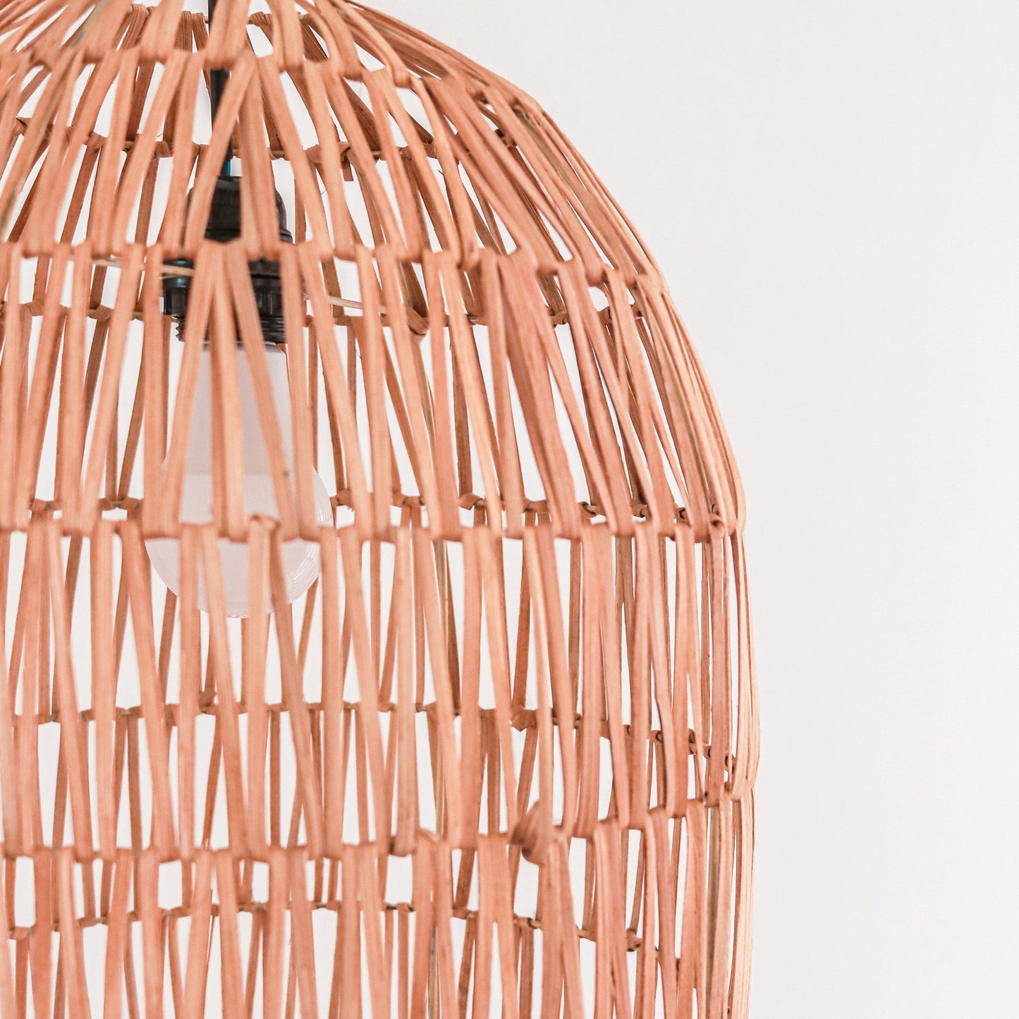 Rotan Lamp | Natuurlijke lampenkap | Hanglamp MALUKA Gemaakt van Natuurlijke Vezels (2 maten)