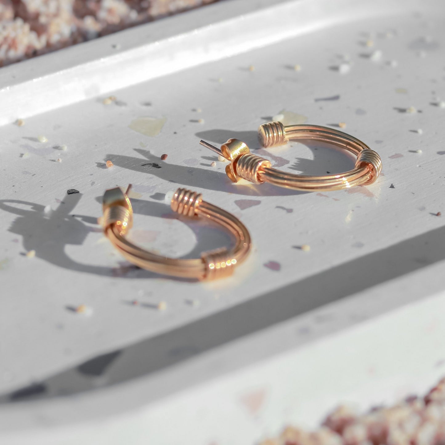 Hoop oorbellen 18k verguld - minimalistische oorbellen - ronde oorbellen gemaakt van 925 zilver goud vermeil - MELASTI