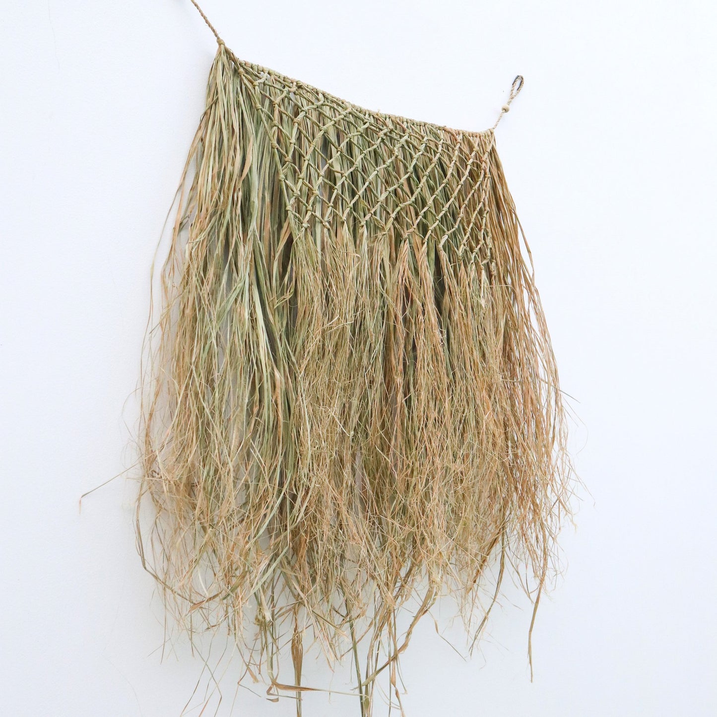 Tropical Wall Hanging Wanddecoratie 65 cm Handgeweven van Raffia HATI