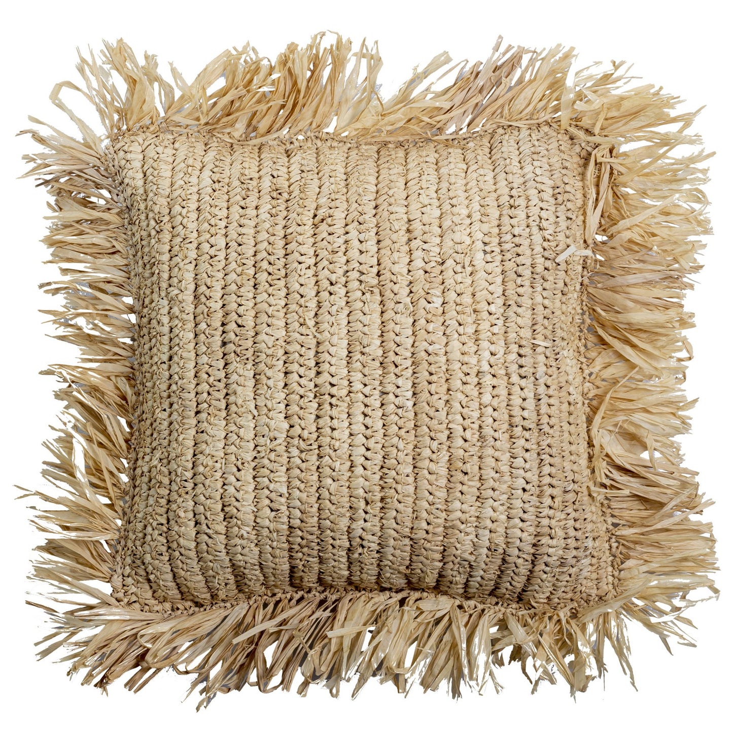 Sierkussen met vulling | Decoratief Kussen | Sofa Kussen GANDI gemaakt van Raffia