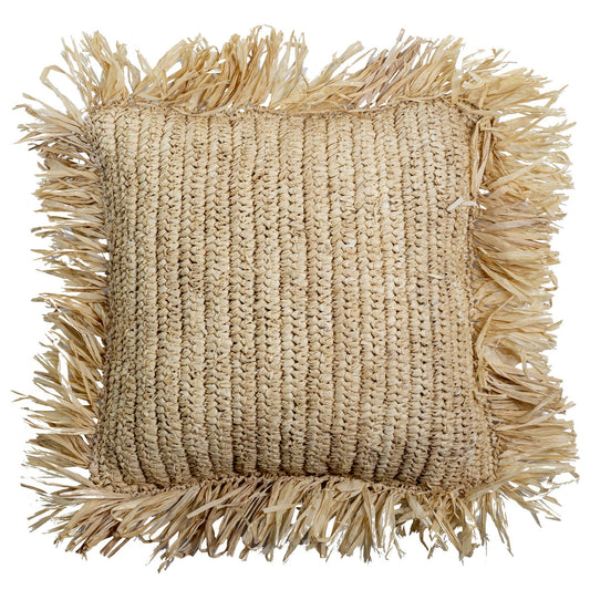 Sierkussen met vulling | Decoratief Kussen | Sofa Kussen GANDI gemaakt van Raffia