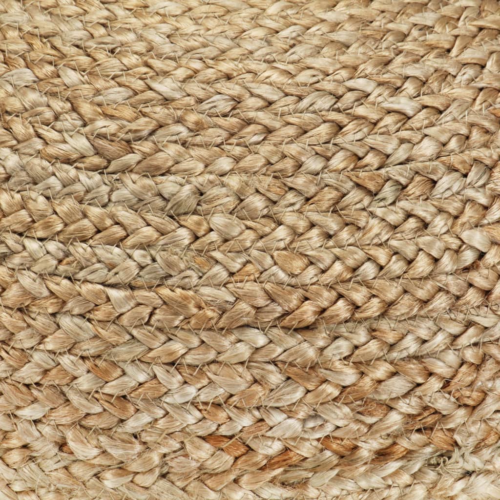 Poef Handgemaakt 40X45 Cm Jute Grijs