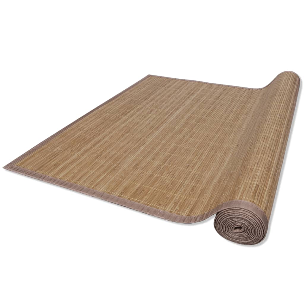 Bamboemat rechthoekig 120 x 180 cm (bruin)
