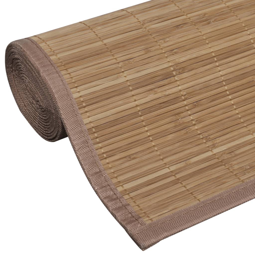 Bamboemat rechthoekig 120 x 180 cm (bruin)