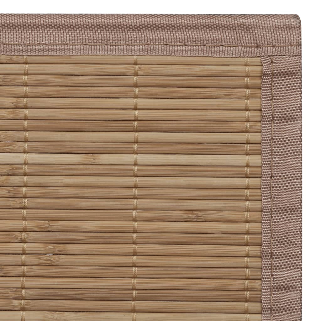 Bamboemat rechthoekig 120 x 180 cm (bruin)