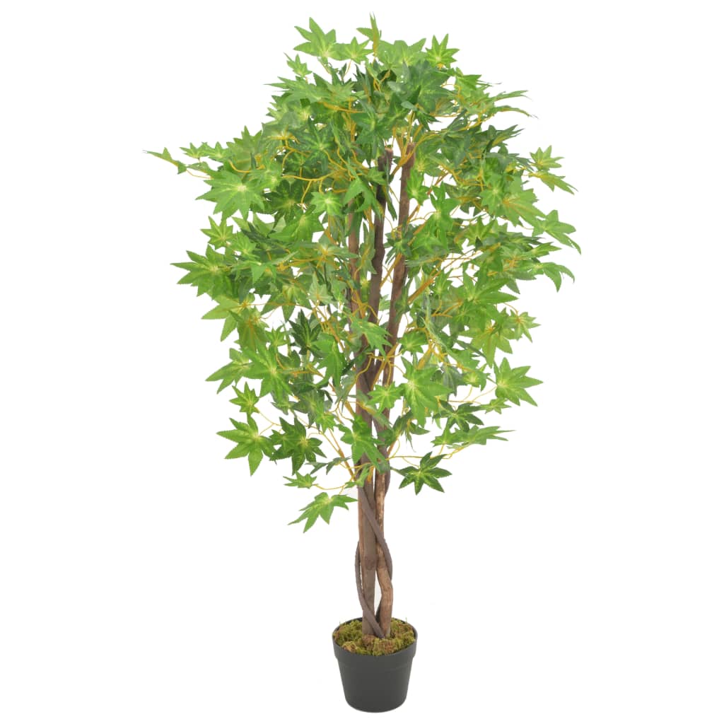 Kunstplant Met Pot Esdoorn 120 Cm Groen