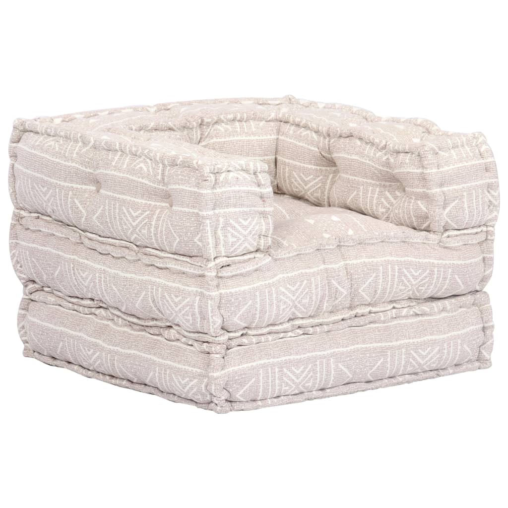Poef Modulair Stof Beige