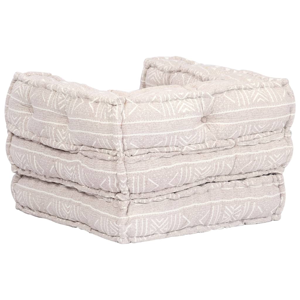 Poef Modulair Stof Beige