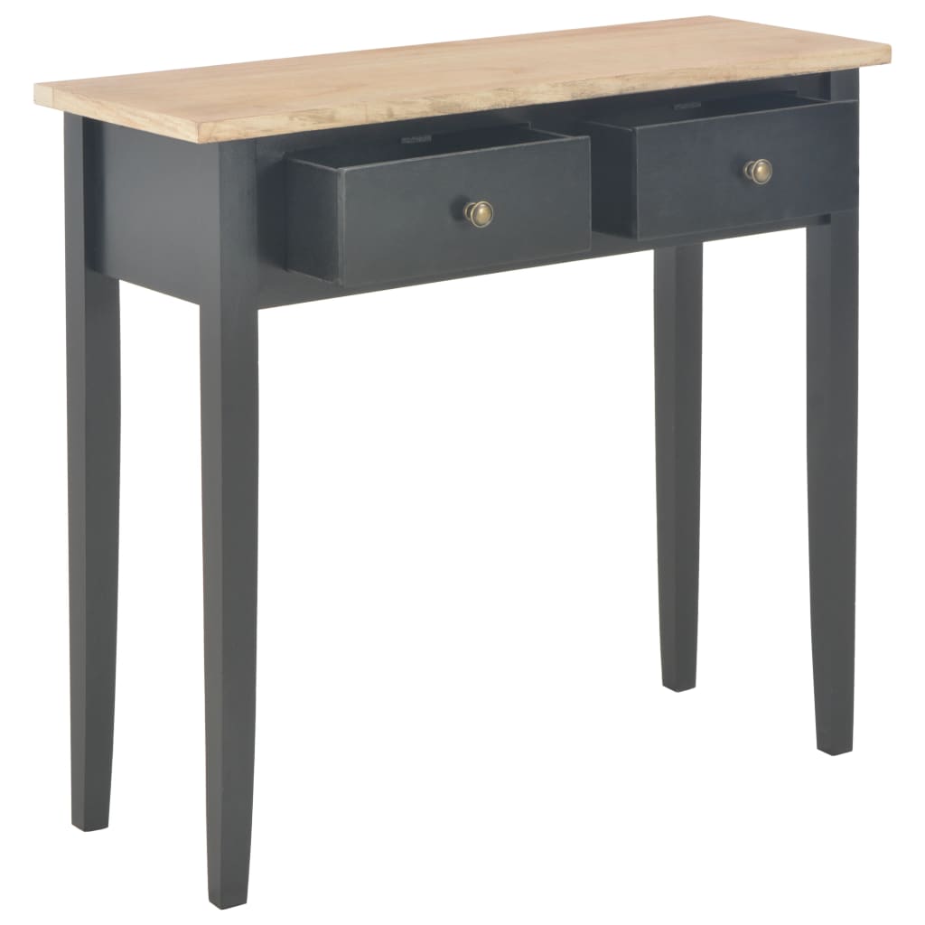 Bijzettafel 79x30x74 cm hout zwart