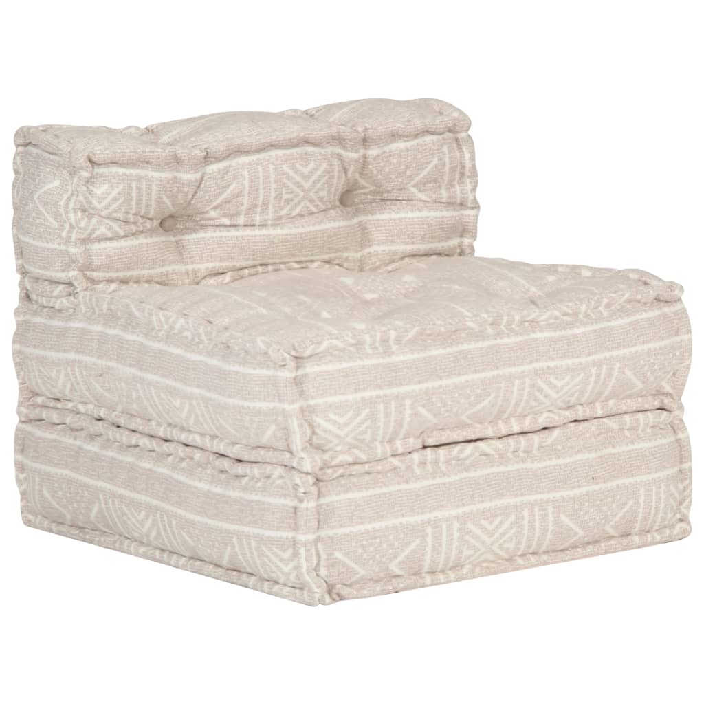 Poef Modulair Stof Beige