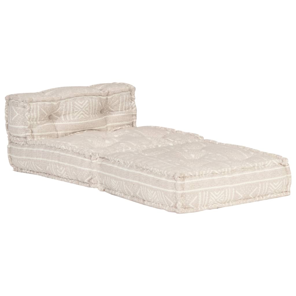 Poef Modulair Stof Beige