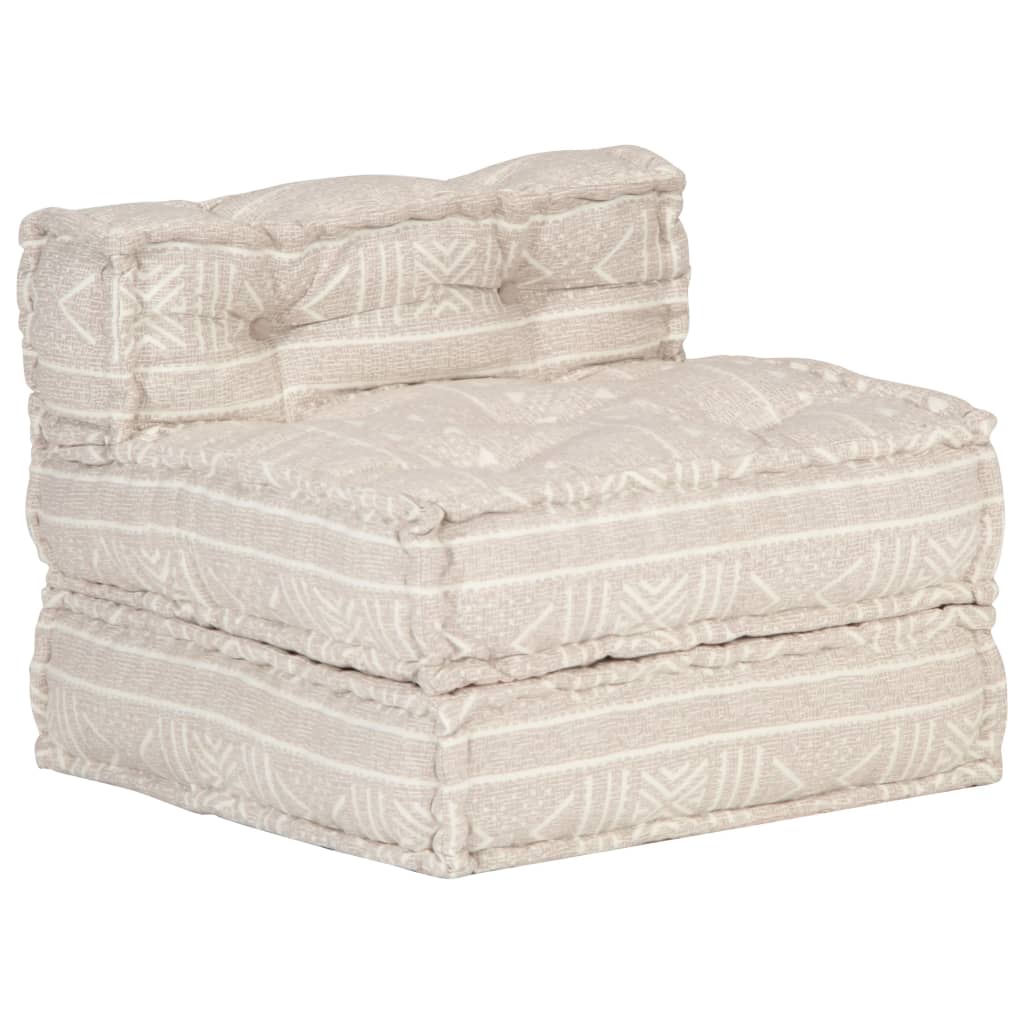 Poef Modulair Stof Beige