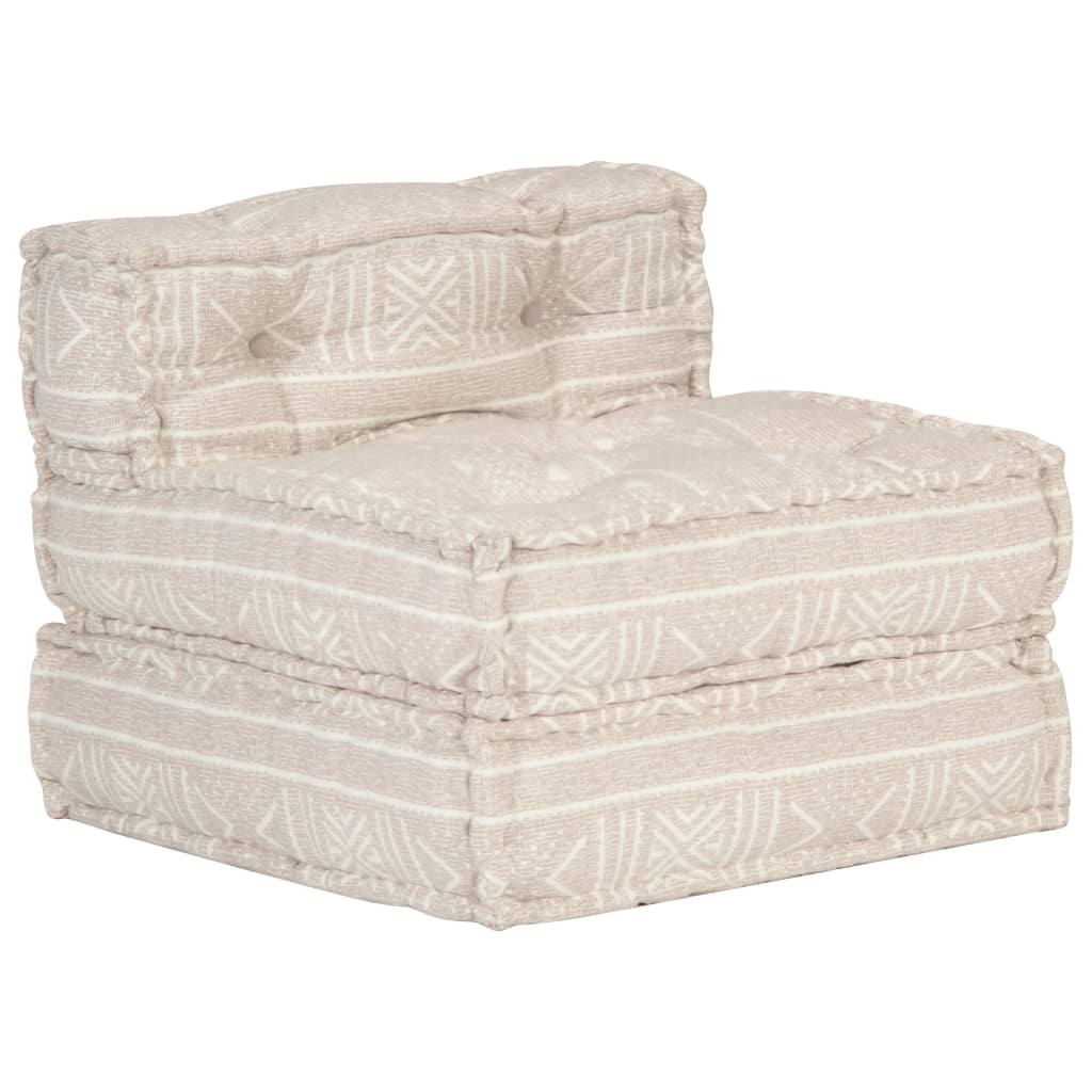 Poef Modulair Stof Beige