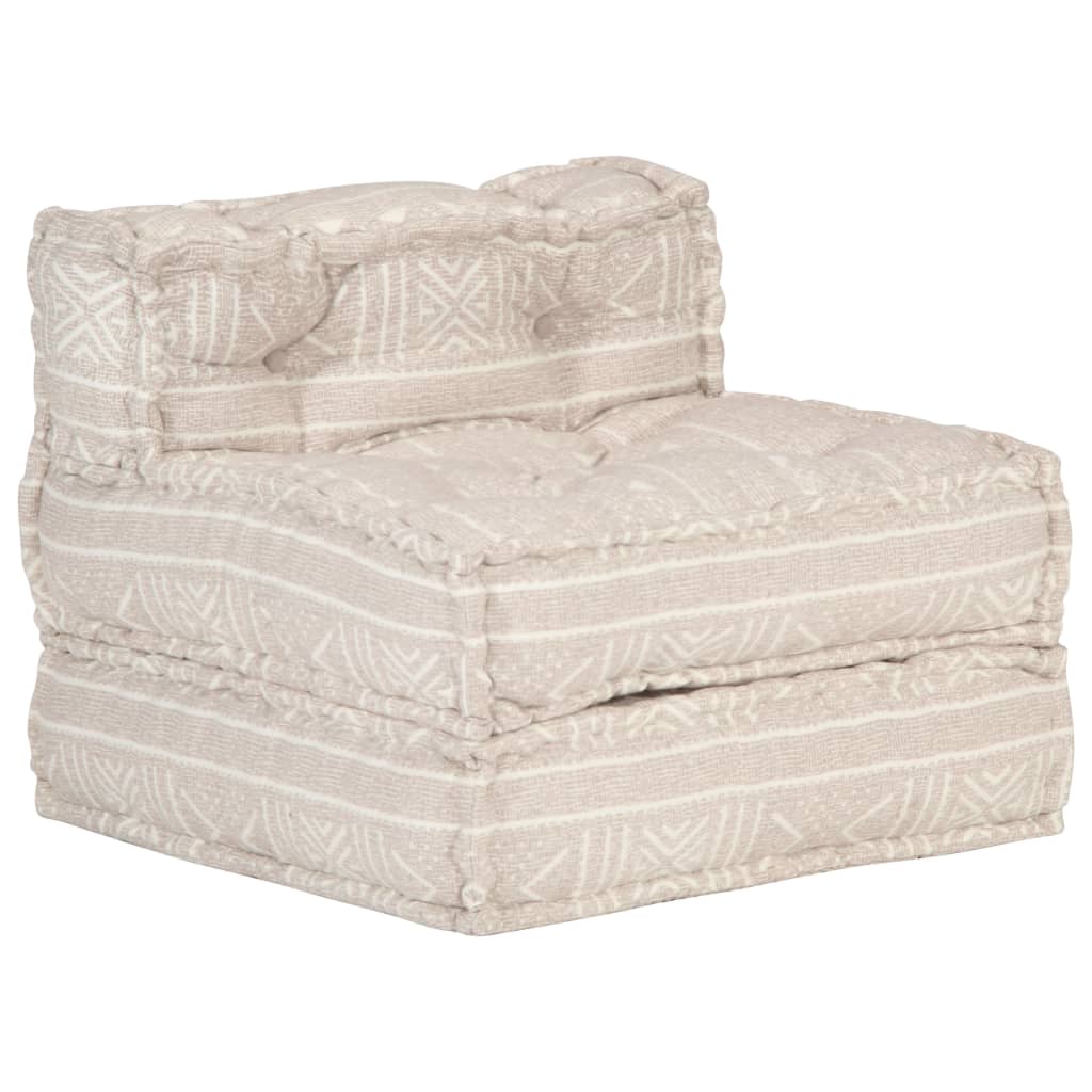 Poef Modulair Stof Beige