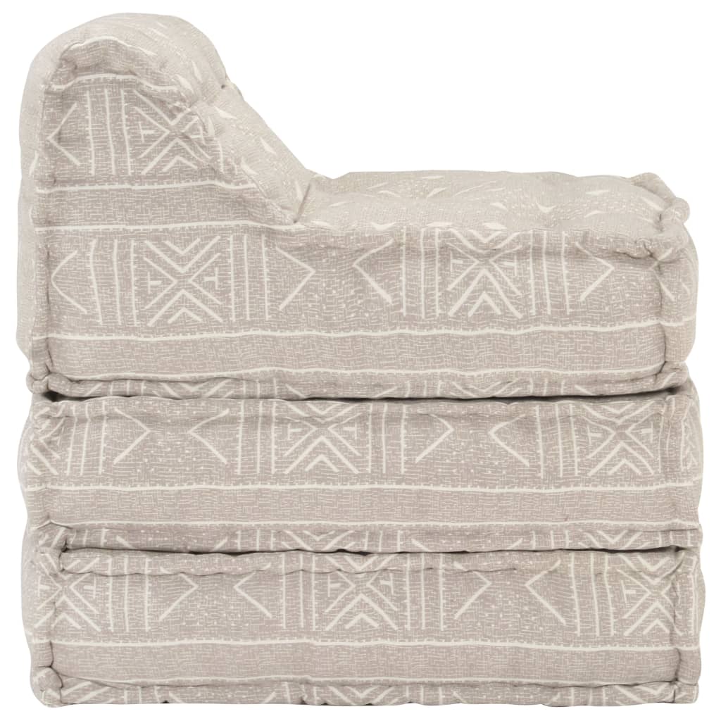 Poef Modulair Stof Beige
