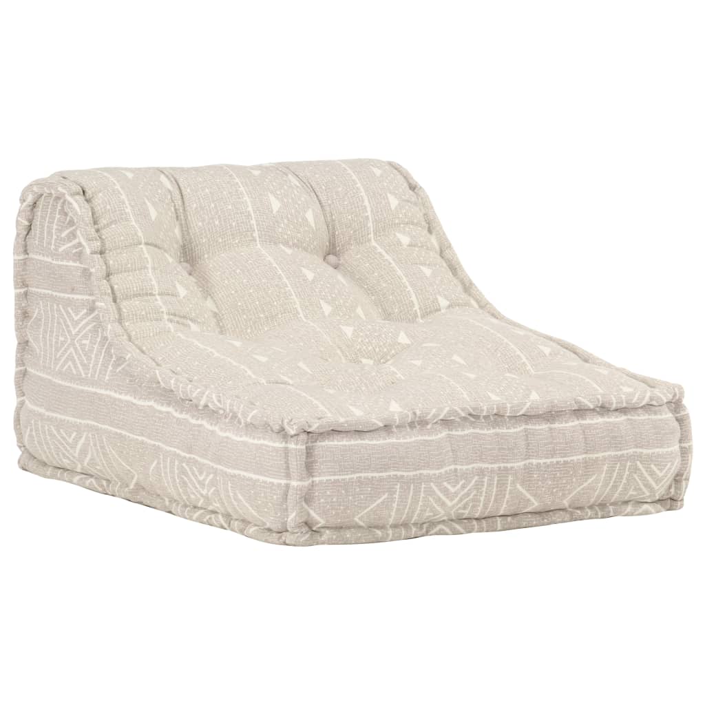 Poef Modulair Stof Beige