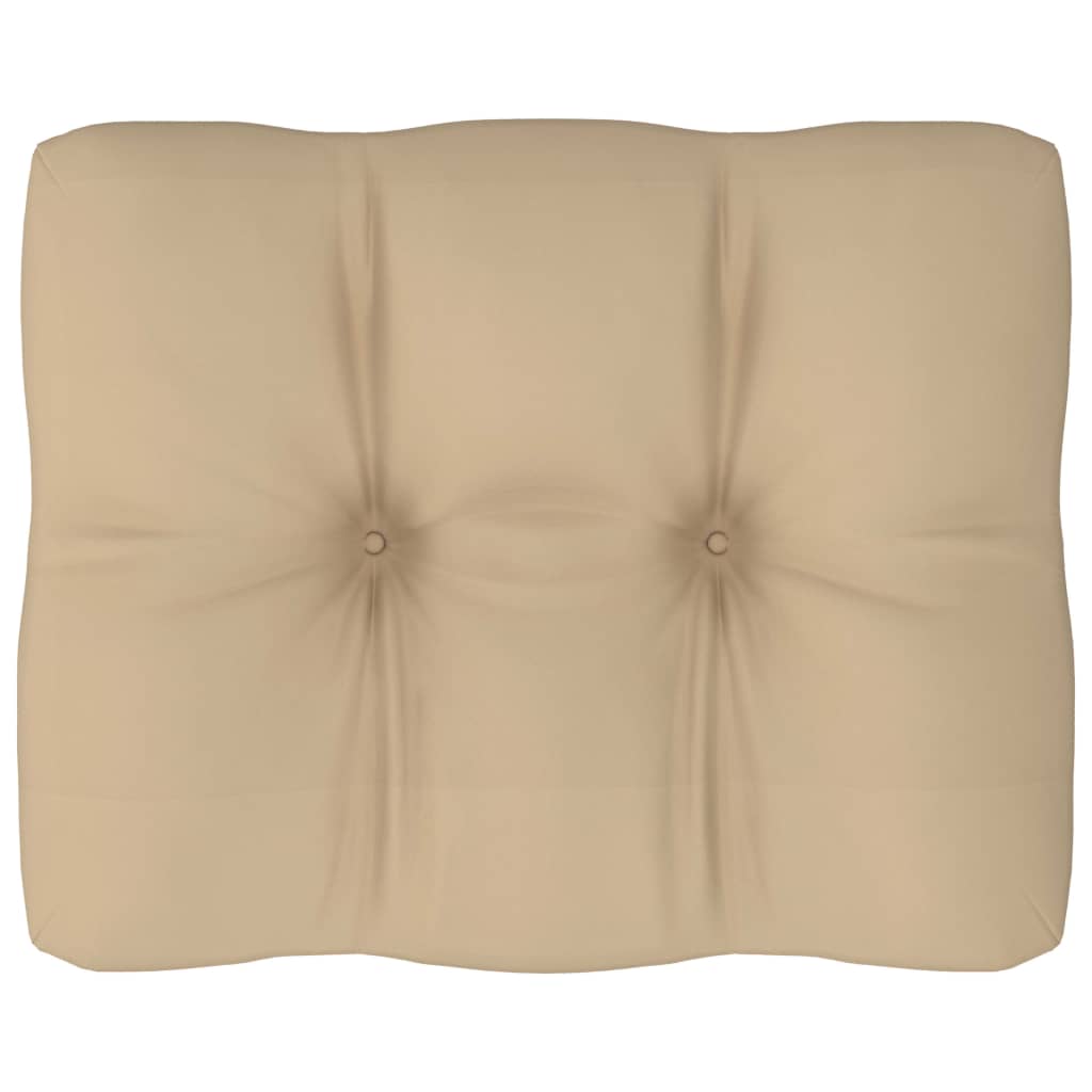 Bankkussen pallet 50x40x10 cm beige