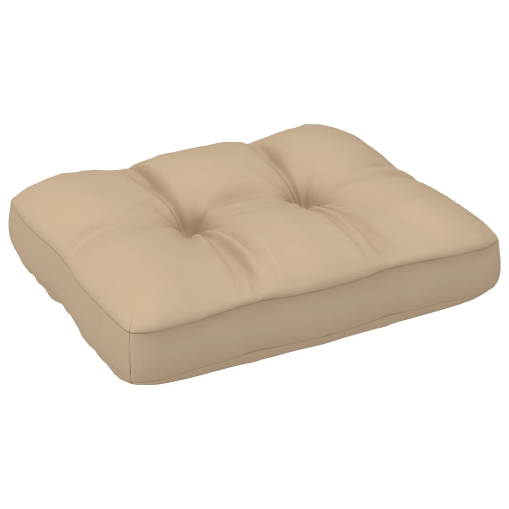 Bankkussen pallet 50x40x10 cm beige