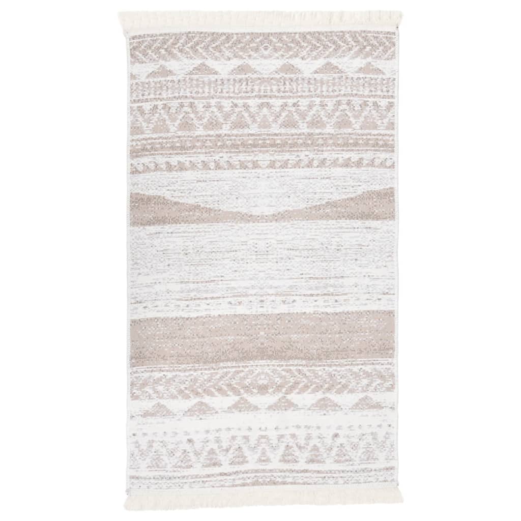 Vloerkleed 120X180 Cm Katoen Beige