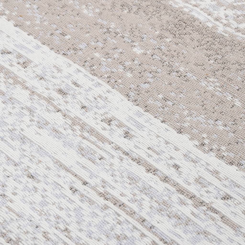 Vloerkleed 120X180 Cm Katoen Beige