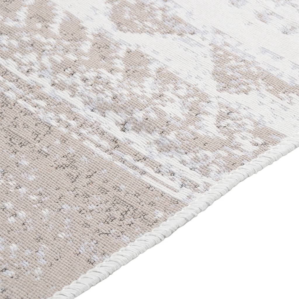 Vloerkleed 120X180 Cm Katoen Beige