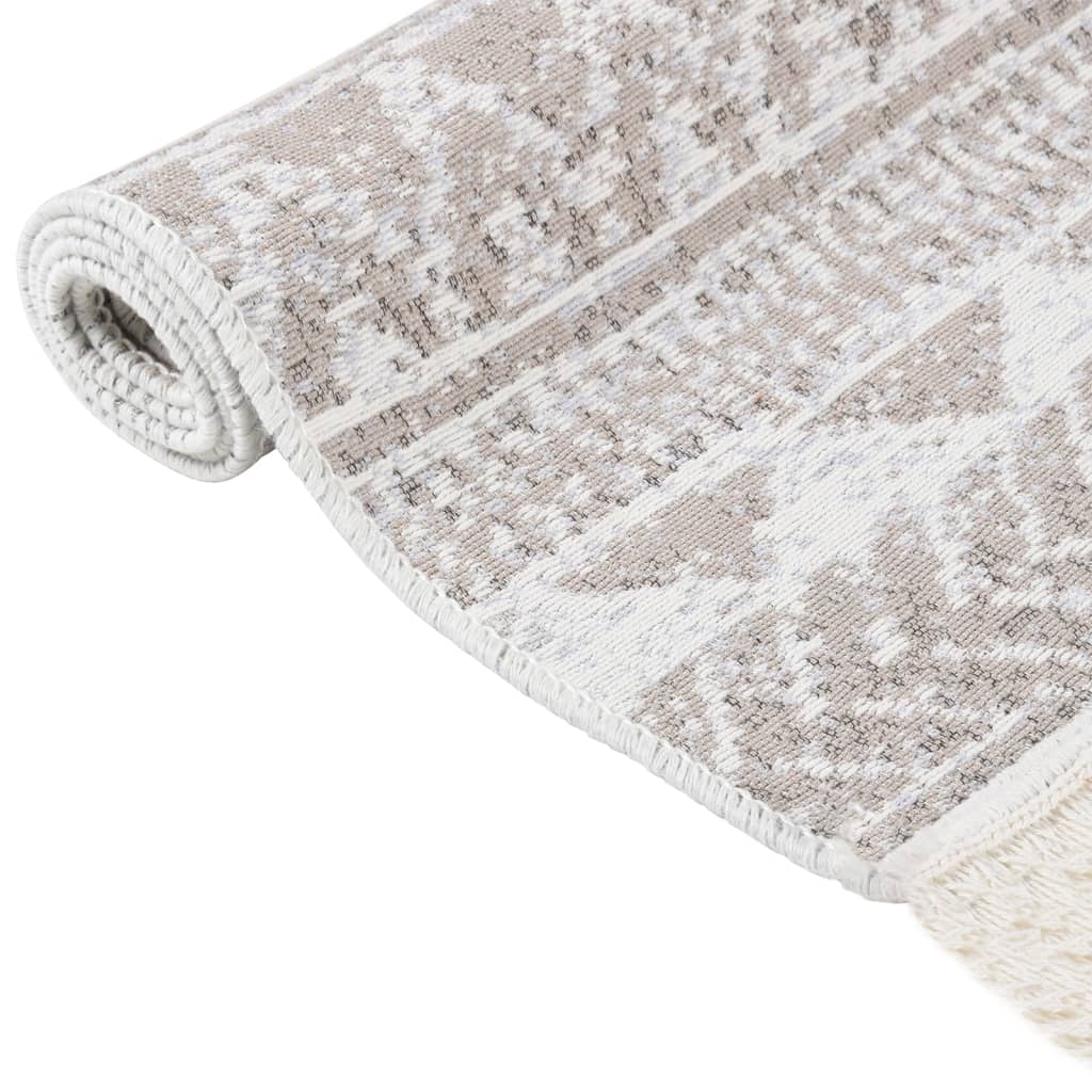 Vloerkleed 120X180 Cm Katoen Beige