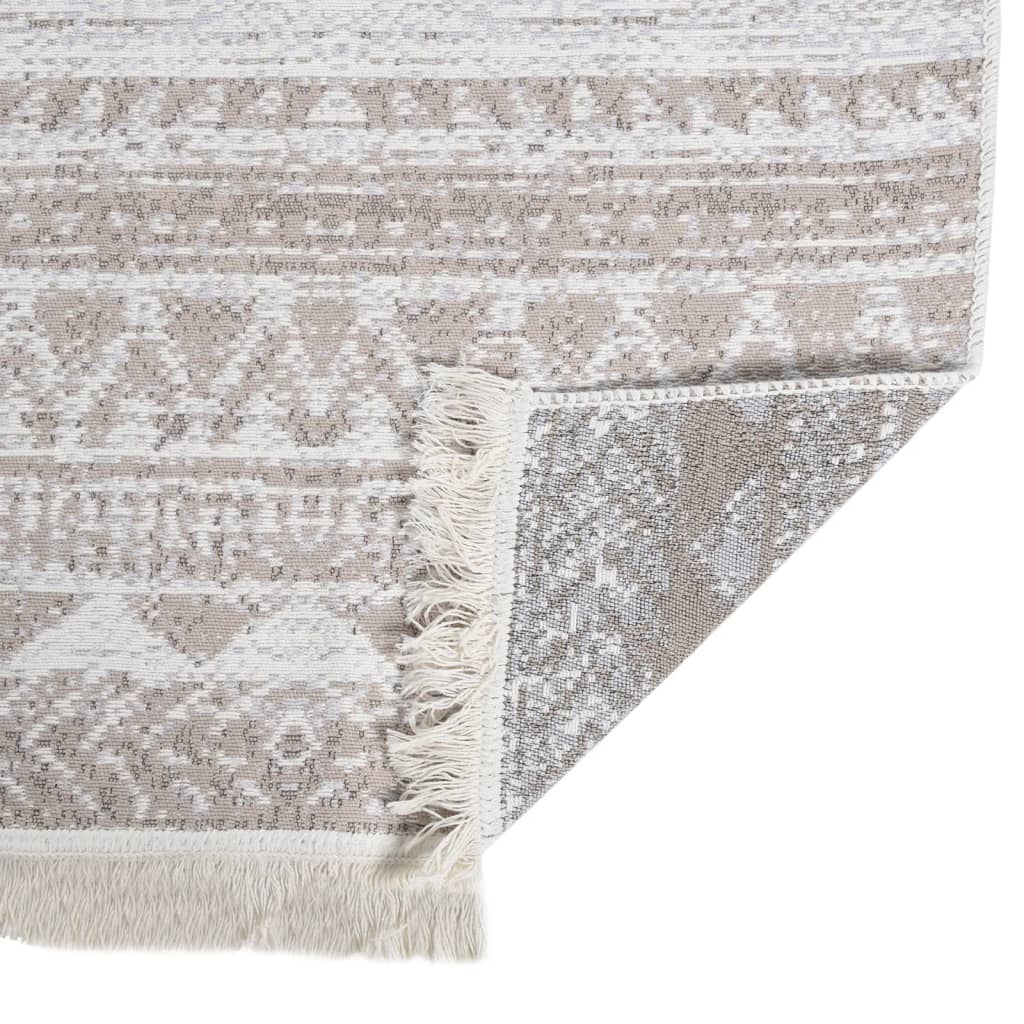 Vloerkleed 160X230 Cm Katoen Beige