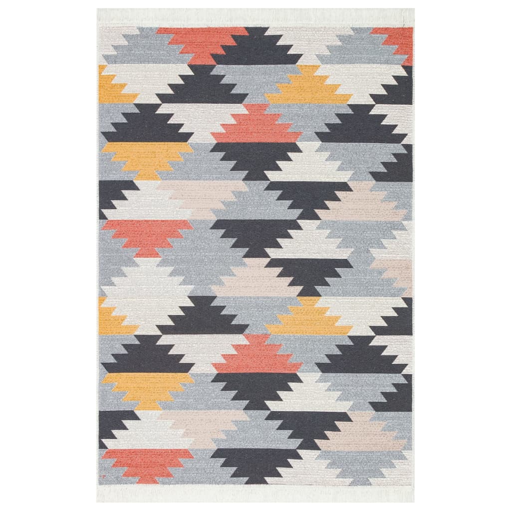 Vloerkleed 160X230 Cm Katoen Meerkleurig