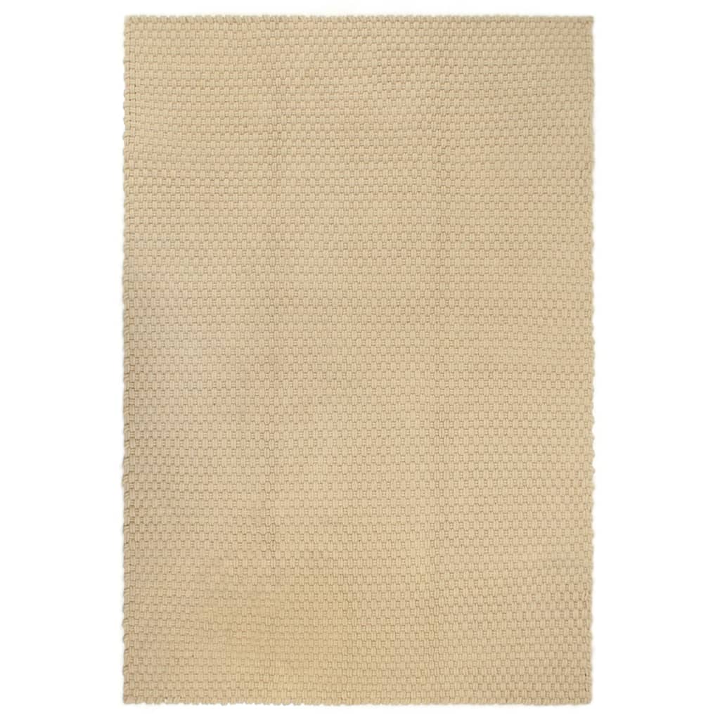 Vloerkleed Rechthoekig 180X250 Cm Katoen Naturel